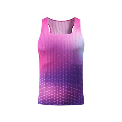 Ultra-Light Running Wind Tunnel Vest Men's Sports Sleeveless Fitness Clothing Women's Marathon Track and Field Running Group Printed 86072