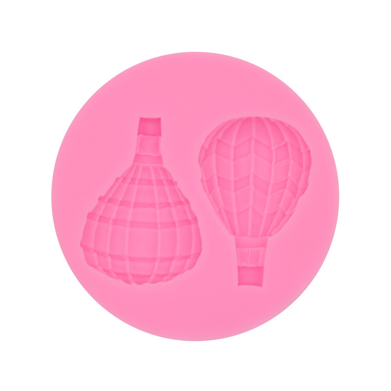 Dibujos Animados globo de aire caliente molde silicona DIY hecho a mano chocolate fondant cake decoración hornear arcilla epoxi