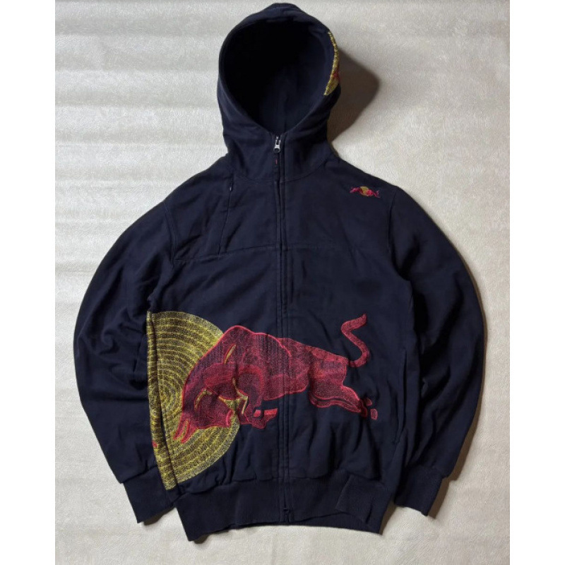 Other Red Bull Athletes Only Zip Sweater Embroidered Navy
