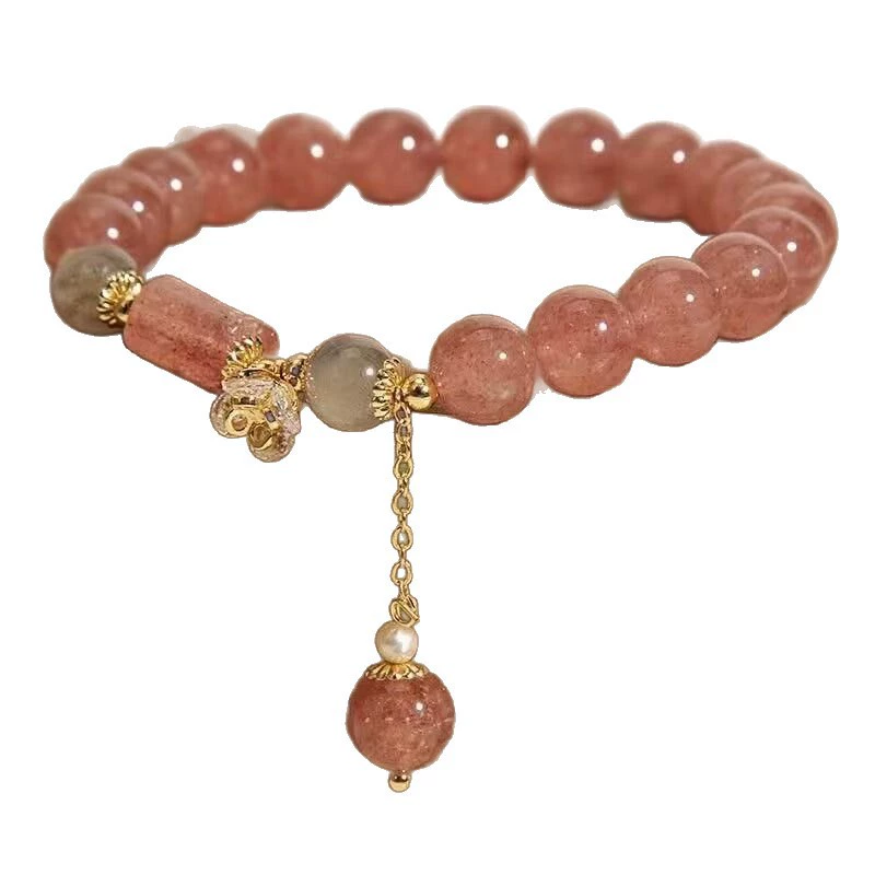 Браслет с подвеской и цветочным стилем light-luxury, crystal bead charm, 20 г