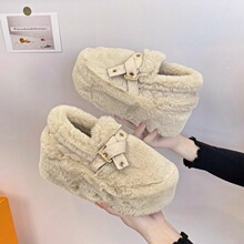 H 31943 Thick Sole Winter Fur Shoes ���ëëЬ �羳��Ӧ
