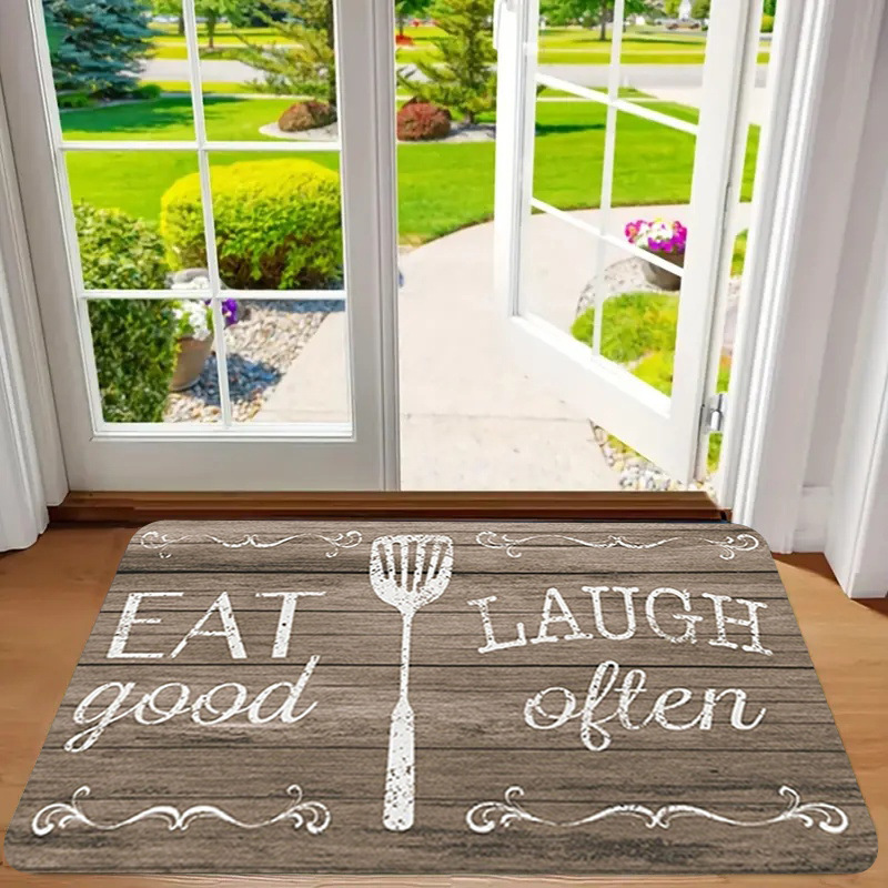 Alfombra de franela estampada, estilo playa, antideslizante, resistente a la suciedad, resistente al desgaste, alfombra para la entrada, dropshipping transfronterizo Y2.