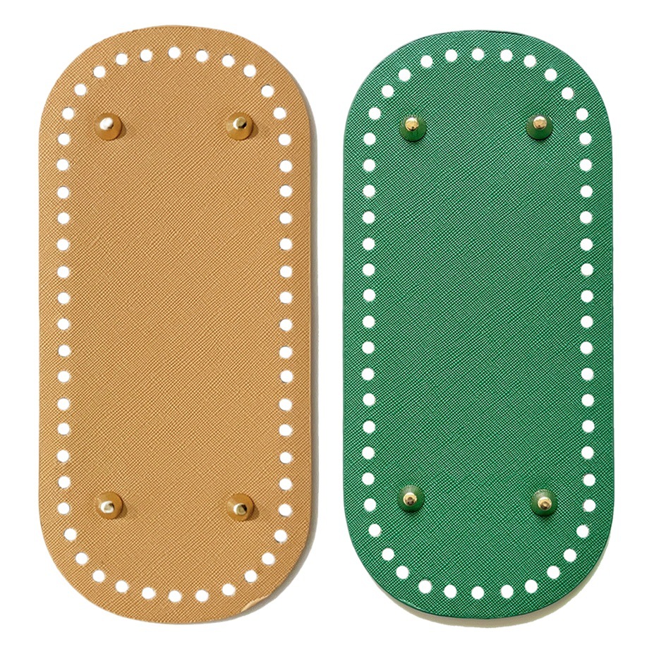 100 New DIY Handmade Bag Bases, Woven Bag Bases with Reinforced Universal Baseplates, Round and Oval Pu Bag Bases, Instant Delivery