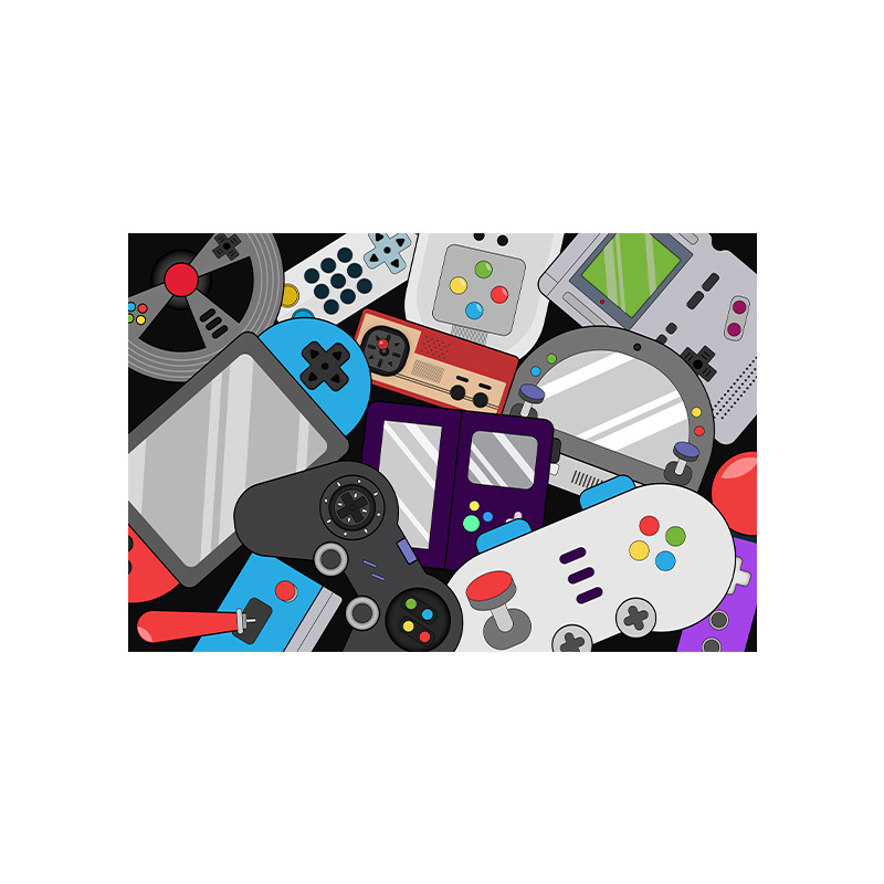 Transfronterizo de dibujos animados cyberpunk alfombra videojuego dormitorio alfombra sala de juego Sala creativa e-sports alfombra de piso