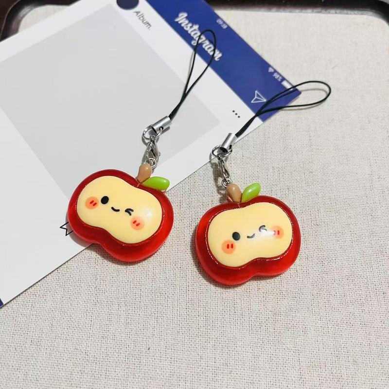 仿真苹果钥匙扣甜美可爱学生书包挂件配饰趣味搞怪挂饰品|undefined