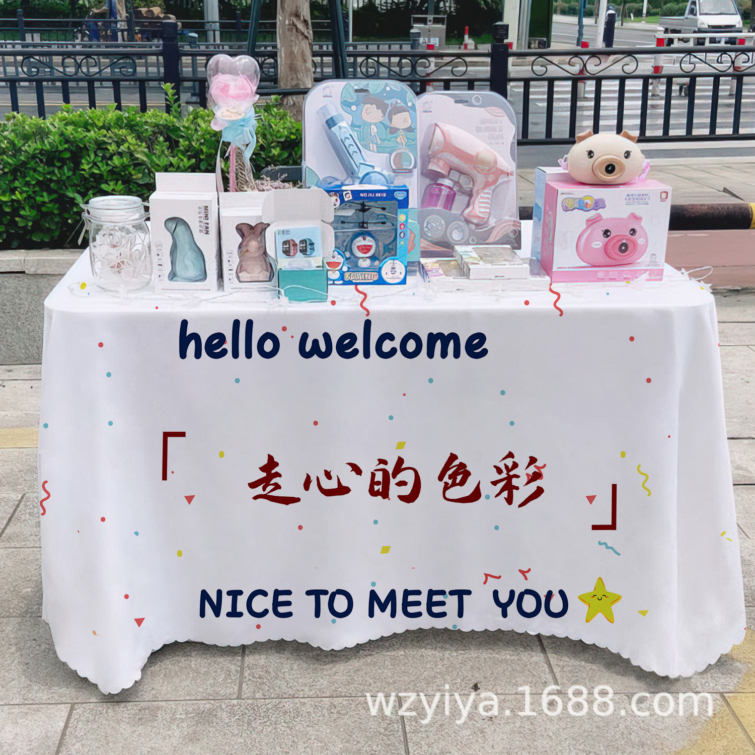 Maneras de manicuras letreros de mesa de comida del mercado nocturno puestos de mesa carritos publicitarios maneras de mesa publicitarias
