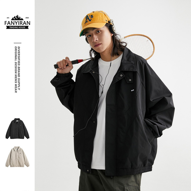 Notbrand Spring New National Trend Retro Jacket Men's Loose Casual Lapel Jacket Top Wt94103 Notbrand Spring New National Trend Retro Jacket Men's Loose Casual Lapel Jacket Top Wt94103