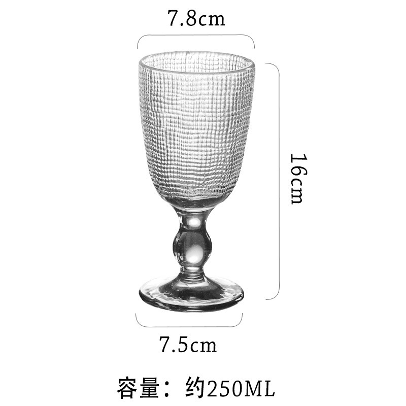 Vaso de vino transparente