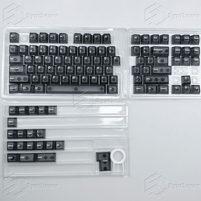 霧透明キーキャップ箱入り卸売オリジナル pbtUV 印刷カスタマイズされたキーキャップ PC 氷河白ウーティング|undefined