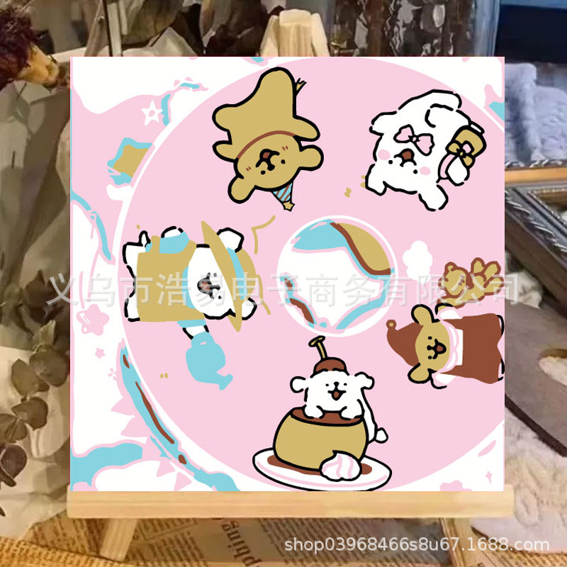 LL276 / 20*20cm paint+brush+backing board