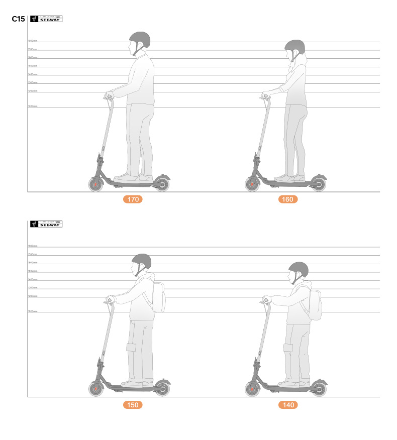 Suitable for Ninebot Electric Scooter C2Pro Lightweight Foldableing Height Adjustable Girls Small Mobility