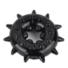 Black, with snowflakes