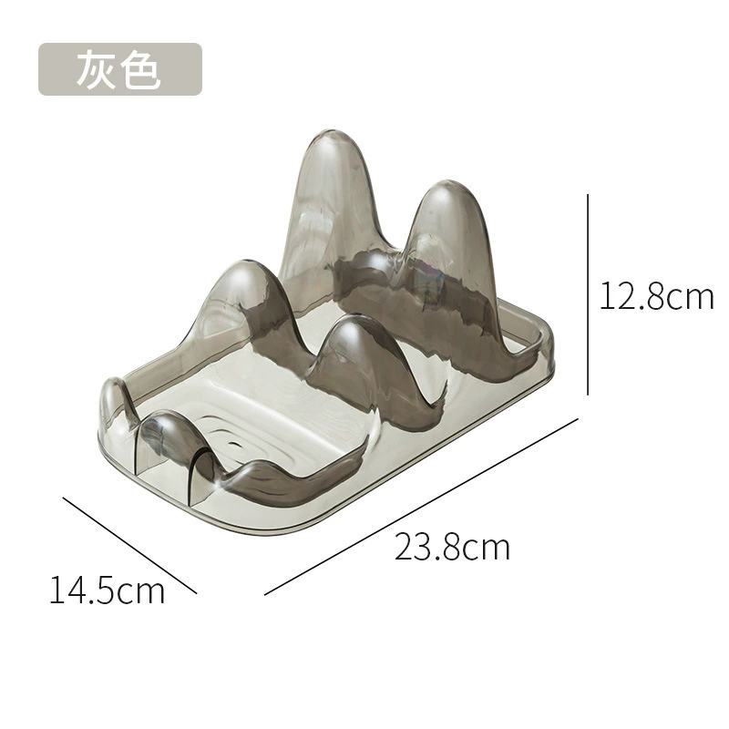 轻奢双层锅盖砧板架厨房台面透明锅铲勺子沥水架案板置物架放置器