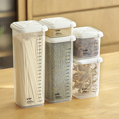 Kitchen grain sealed plastic food storage box, grain and dry fruit storage sealed container, dustproof and moisture-proof storage tank