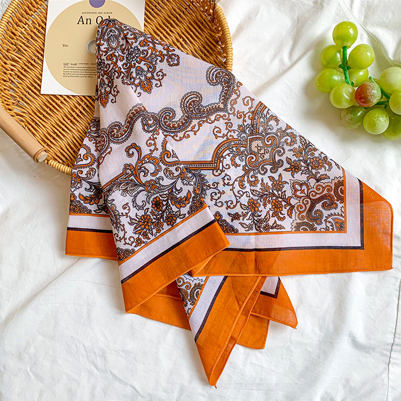 70*70 algodón suave y lino agradable para la piel transpirable 100% algodón protector del cuello bufanda cuadrada pañuelo todo fósforo nuevo bufanda bufanda de seda mujer