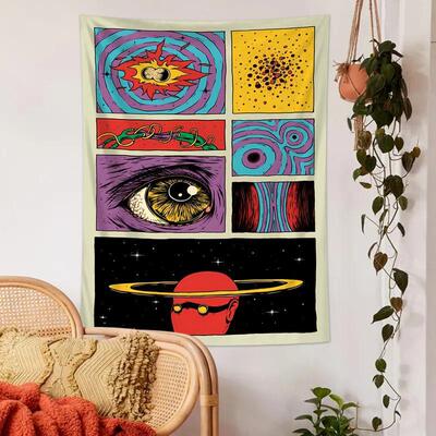 D 5599 new pattern TEMU Cross border Foreign trade On behalf of starry sky pattern Tapestries Wall hangings Brilliant Planet