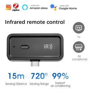 Tuya Zigbee Smart Home Infrared Remote Control Air Conditioner Tv App Voice Timing Ir Smart Remote Control