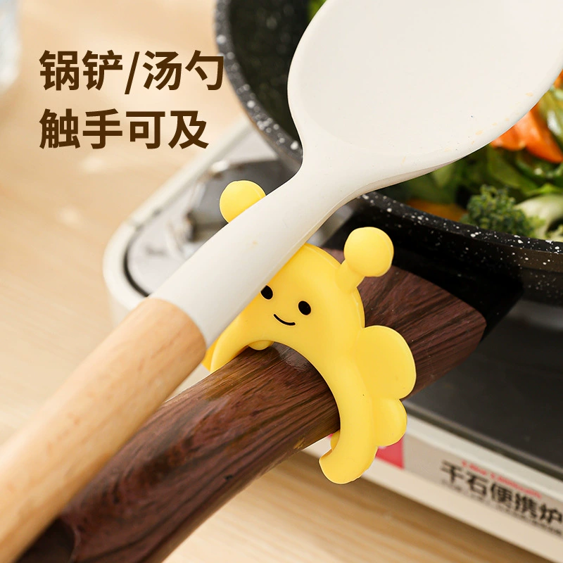 Силиконовая подставка для лопаток, кухонная удобная многофункциональная бытовая плита, кухонная утварь, подставка для хранения лопаток, ложек, универсальная полка для хранения