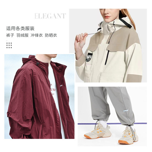 Factory plastic electroplated spring buckle down jacket hoodie hat trouser leg adjustable drawstring snap fastener pig nose buckle