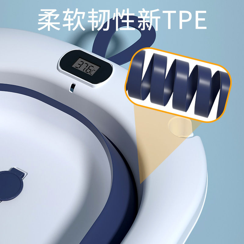 Bañera de bebé plegable bebé sentado y acostado gran cubo de baño niños hogar recién nacido suministros para niños