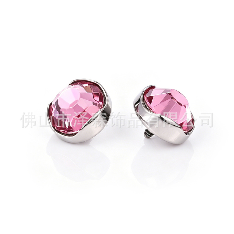Labret piercing jewelry detail image