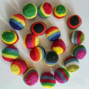 Knitted Hacky Sack Ball ᘿ�ë��ɳ�����Α�ͯ�����_�������