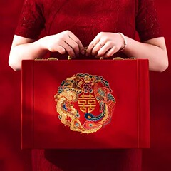 結婚式の高級無垢材ギフトボックス、婚約ギフトボックス、婚約式ギフトボックス、現金ギフトボックス