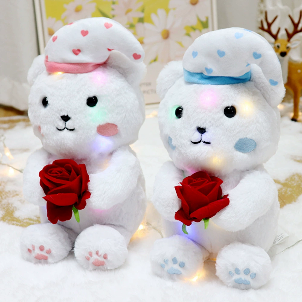 Custom ins Креативная милая плюшевая кукла с розово-розовой синей парой медведь кукла на заказ