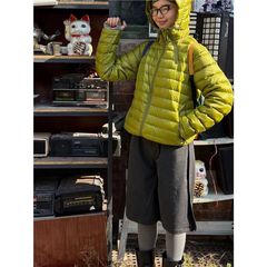 2025秋冬新款连帽户外旅行轻量排骨羽绒服女抗风保暖情侣宽松外套