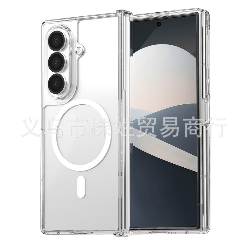 适用于三星折叠屏zfold 7透明磁吸 非磁吸magsafe 手机壳带无线充|undefined