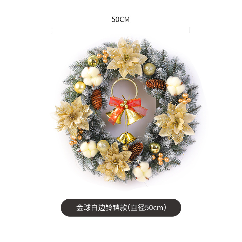 Nueva decoración de Navidad guirnalda simulación ratán Navidad guirnalda puerta colgante ventana Decoración Accesorios decoraciones de Navidad