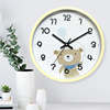 Amazon hot selling 10 -inch quiet cartoon cute children's room hanging bell bell, simple quartz clock wholesale