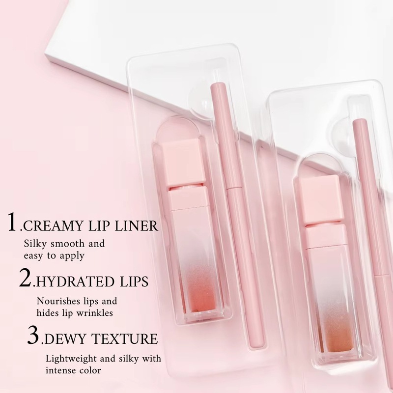 唇彩唇线笔套装哑光防水不沾杯唇部彩妆外贸跨境彩妆Cosmetic Kit|undefined