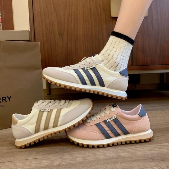 Autumn 2024 New Fashion Forrest Gump Shoes Non-slip Low Lace-up Casual Sports Shoes Korean Style Women's Shoes