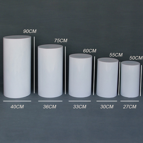 New style wedding props iron cylinder dessert table for wedding birthday party decoration and display window cake stand round table