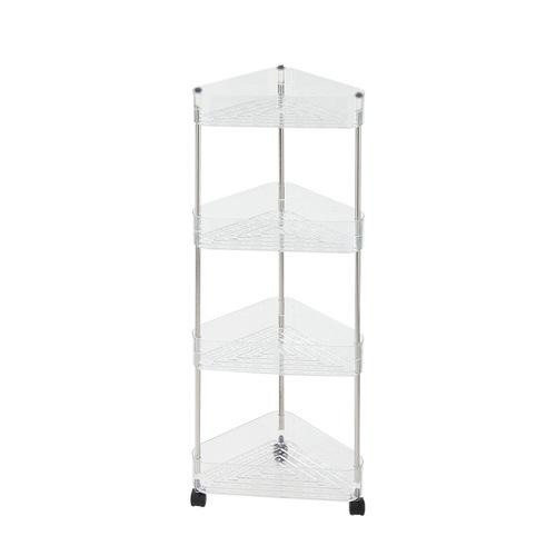 Bathroom movable storage rack with wheels, two-layer, four-layer multi-layer storage rack, floor-standing toilet sink side storage