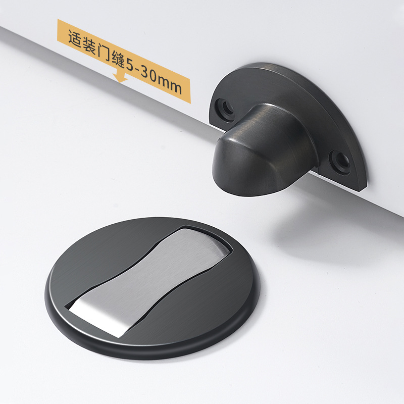 Tapón de la puerta sin perforaciones succión del piso del hogar fuerte magnético anticolisión baño dormitorio puerta tope puerta superior puerta táctil tapón de la puerta