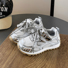 儿童运动鞋2025春季新款童鞋女童休闲鞋韩版男童网布透气低帮板鞋