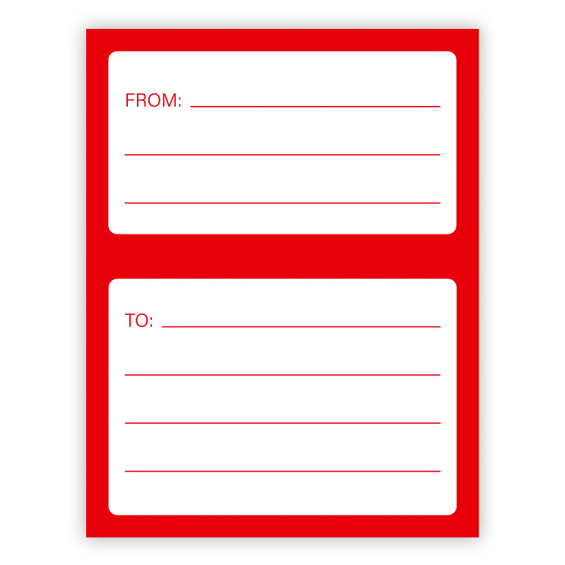 50 pegatinas/paquete etiqueta de correo de dirección universal etiqueta autoadhesiva de escritura a mano para el sobre de la caja de correo y etiqueta de envío