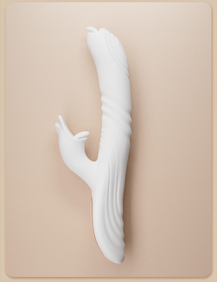 Fully Automatic Telescopic Warming Vibrator for Women, Dual Vibration, One-Button Control, White — detail image 29