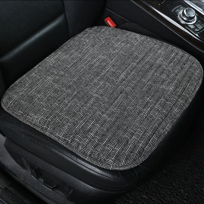 Seat cushion, seat cover — cushion Breathable linen buckwheat Shell - jw-simple-cool-black-single