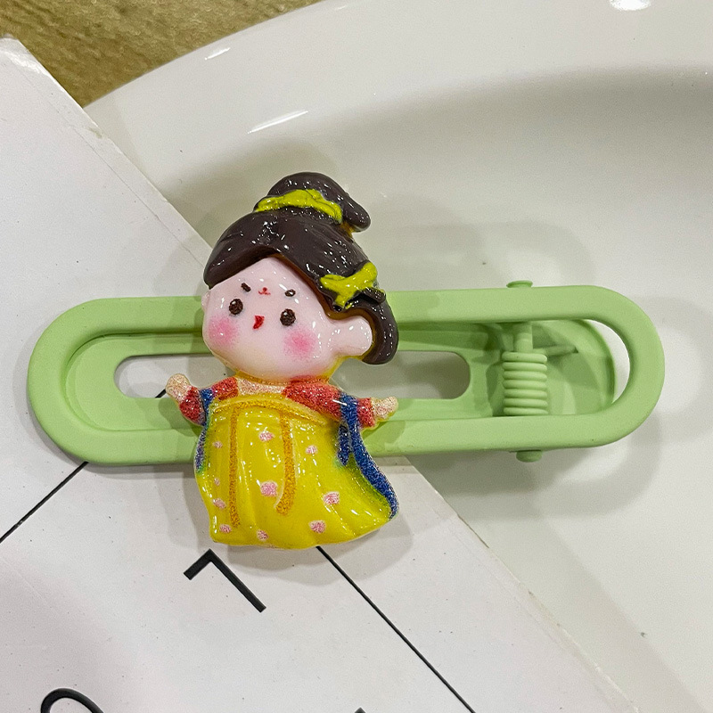Primavera nueva historieta Sanrio oval metal horquilla linda chica dulce lado Bangs hairpin tocado