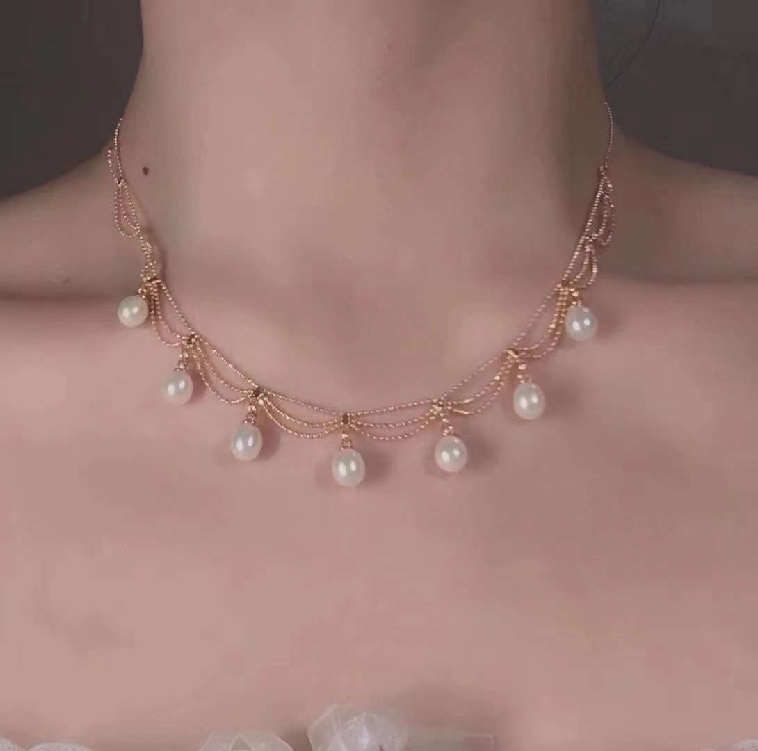 Retro high quality elegant universal brand necklace drop-shaped from…