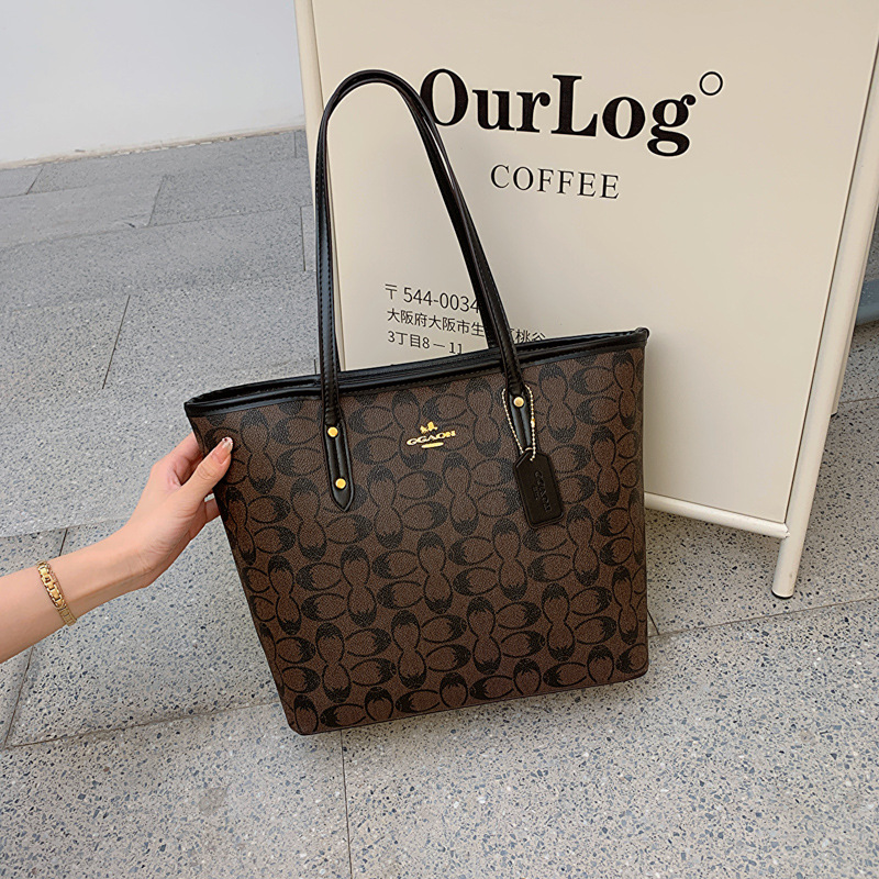 하이 엔드 센스 대용량 쇼핑백 여성 가방 2024 새로운 스타일 패션 올 매치 핸드백 인기있는 대형 가방 크로스 바디 백