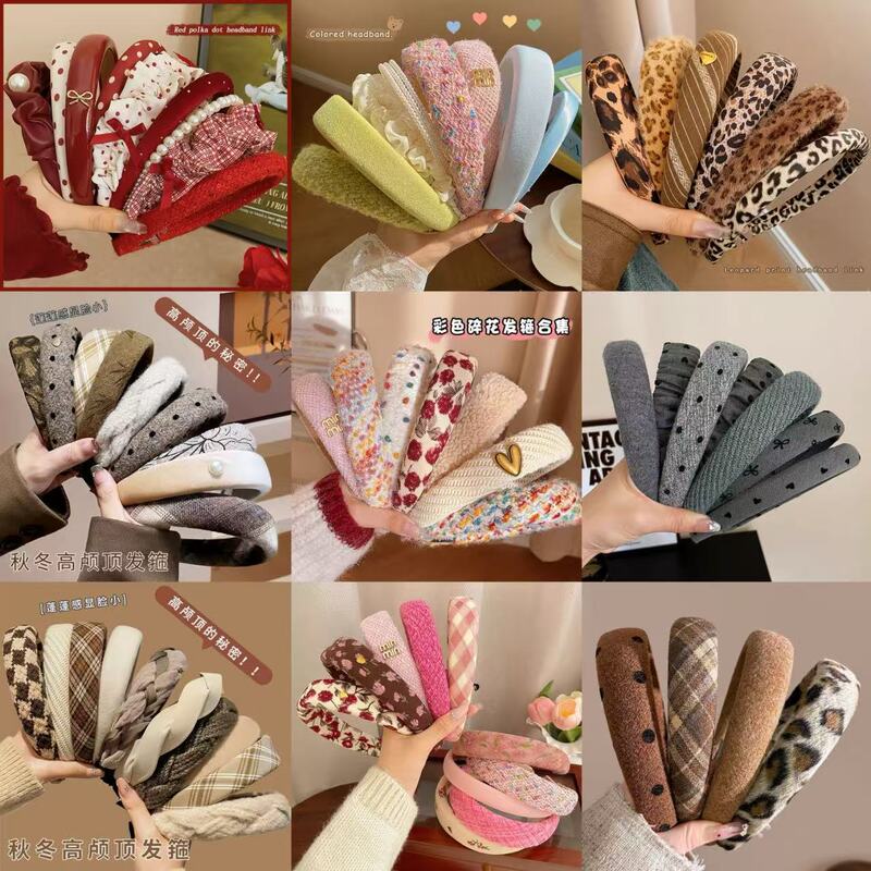 Spring/Summer 2026 High-Volume Retro Style Headband Hair Accessory for Women, Versatile Daily Hairpin Hair Ornament