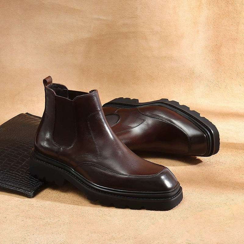 Мужские сапоги с толстой подошной одеждой