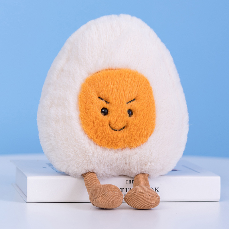 Huevo hervido muñeca juguete de peluche muñeca de huevo simulación muñeca pequeña muñeca de tela muñeca de bolsillo muñeca de espectáculo muñeca image 9