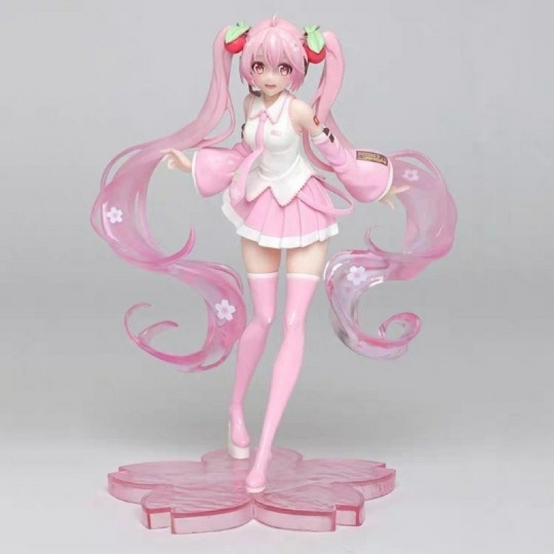 初音未来手办樱花公主殿下美少女玩偶模型周边车载摆件礼物玩具|undefined