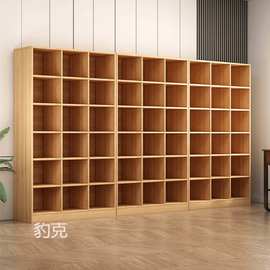 L落地格子柜家用收纳书柜整面墙靠墙组合柜客厅储物柜多层置物瞓