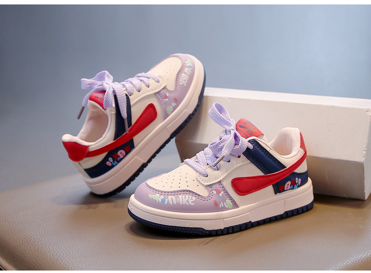 Modische Kindersneaker Für Mädchen Mit Klettverschluss Und Sohle_voghion.com